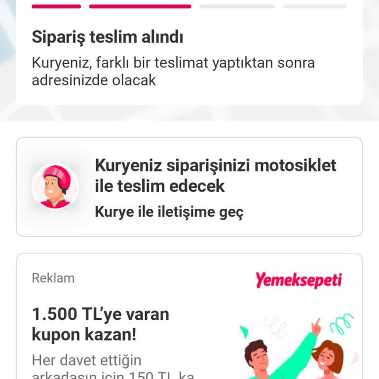 Yemeksepeti Dolmuş İle Buz Gibi Yemek