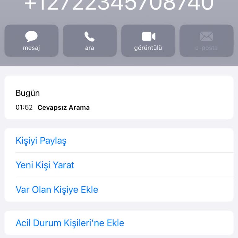 WhatsApp Amerika'dan Gelen +1 272 Kodlu Arama Ve WhatsApp A Gelen Bildirim