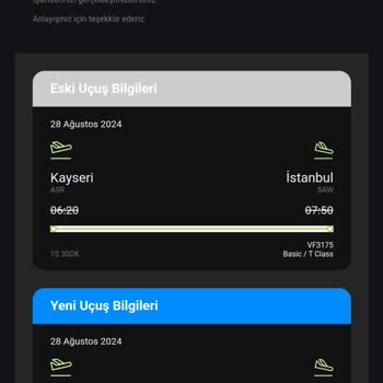 AJet 4 Saat Rötarlı Uçuş