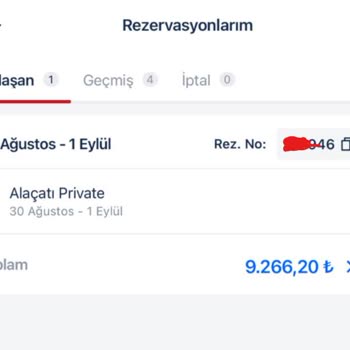 Setur Pişmanlığı/ Rezervasyon İptali