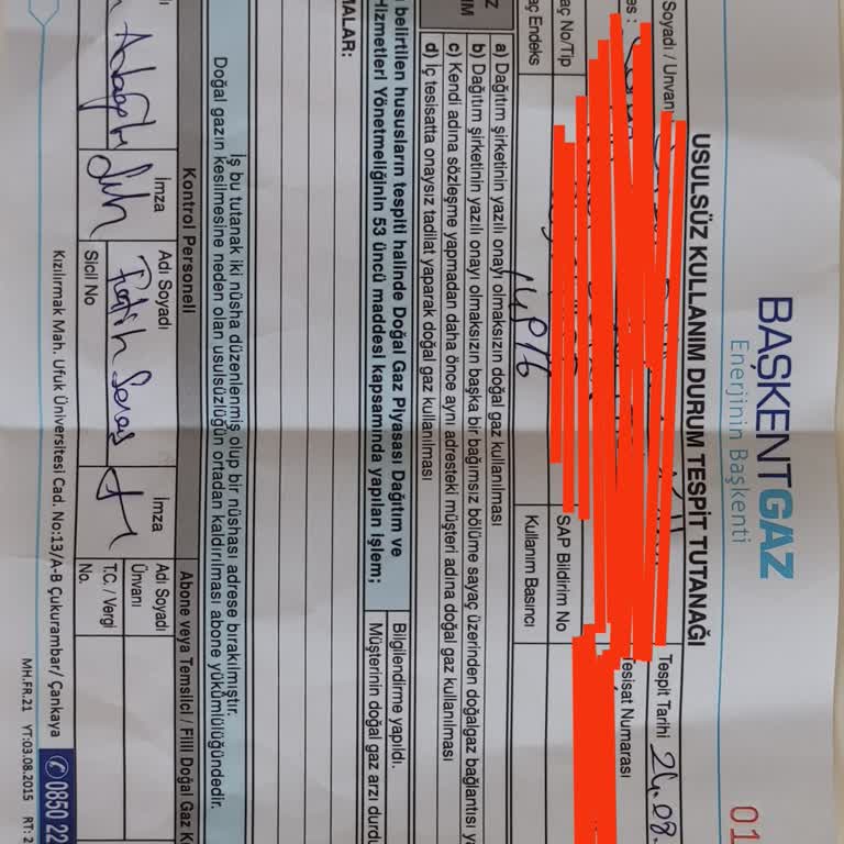 Başkent Gaz'ın Gerekçesiz Doğal Gaz Kesintisi