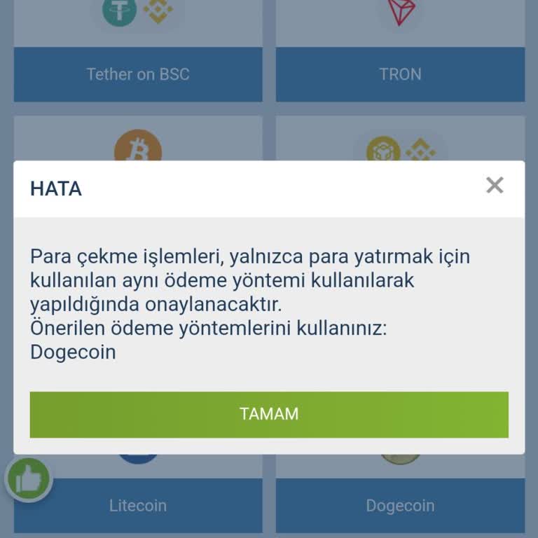 1xBet Para Çekme Yöntemi Hatası