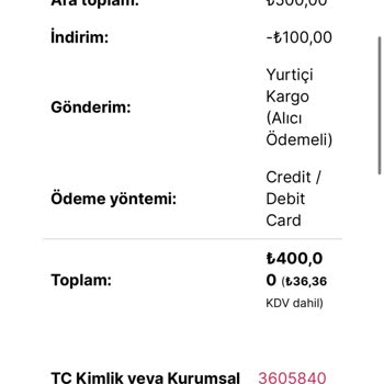 Ceremonist Sipariş Bilgisi Ve İade Talebi Hakkında Sorunlar