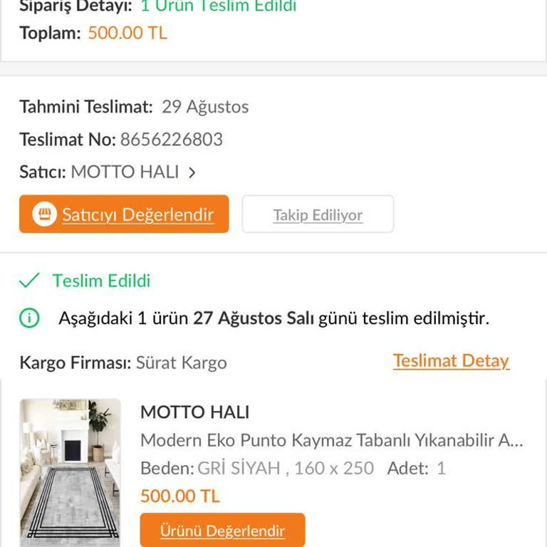 Sürat Kargo Kargomu Teslim Etmedi