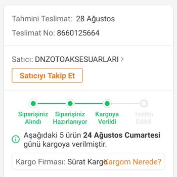 Trendyol Ve Kumsal Aksesuar Keyfi Kargo İptali