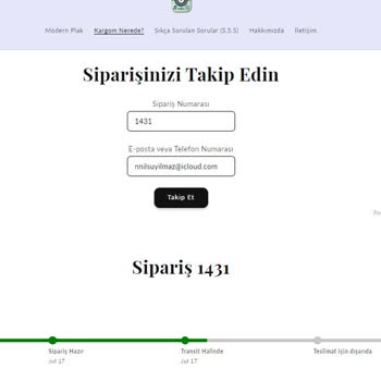 Modern Plak Ürünleri Göndermiyor. Kimseye Ulaşılamıyor.