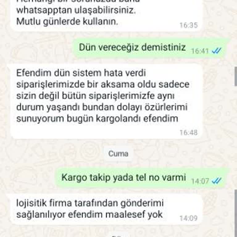 Lastiksa Kargo Teslimatı Ve Müşteri Hizmetleri Sorunu
