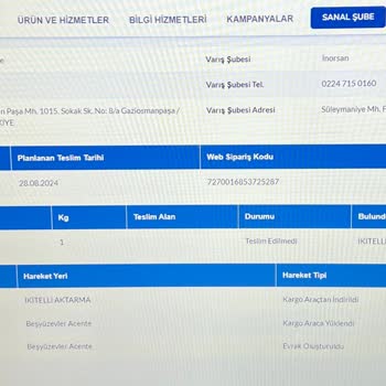 Sürat Kargo İkitelli Aktarma Kargom Hala Gelmedi
