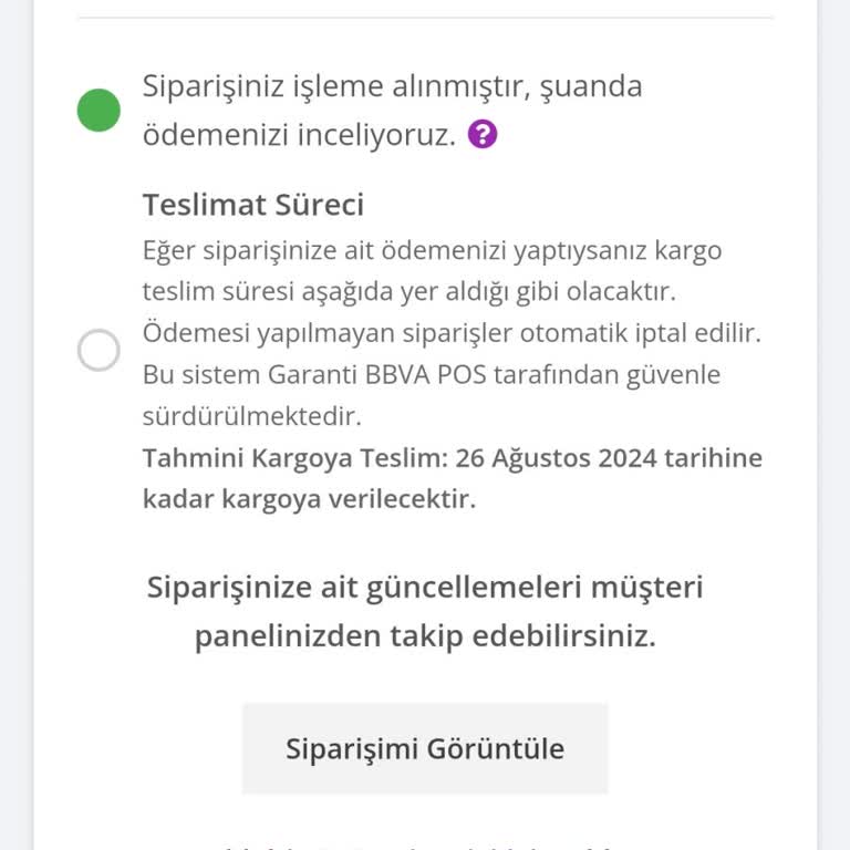 Ova Ticaret Ücretini Ödediğim Siparişim Gelmedi Dönüş Yapılmadı