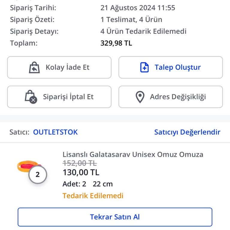Pazarama.com'dan Verdiğim Sipariş 6 Gün Bekletilip Sonra İptal Edildi