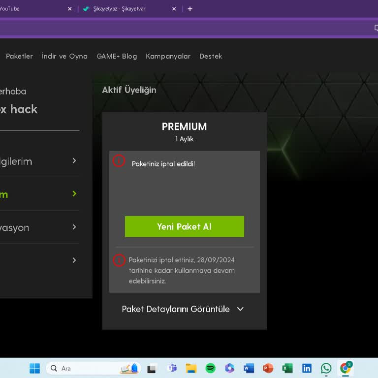 Geforce Now Kartımdan Üyelik Çekmesi Ve İade Talebi
