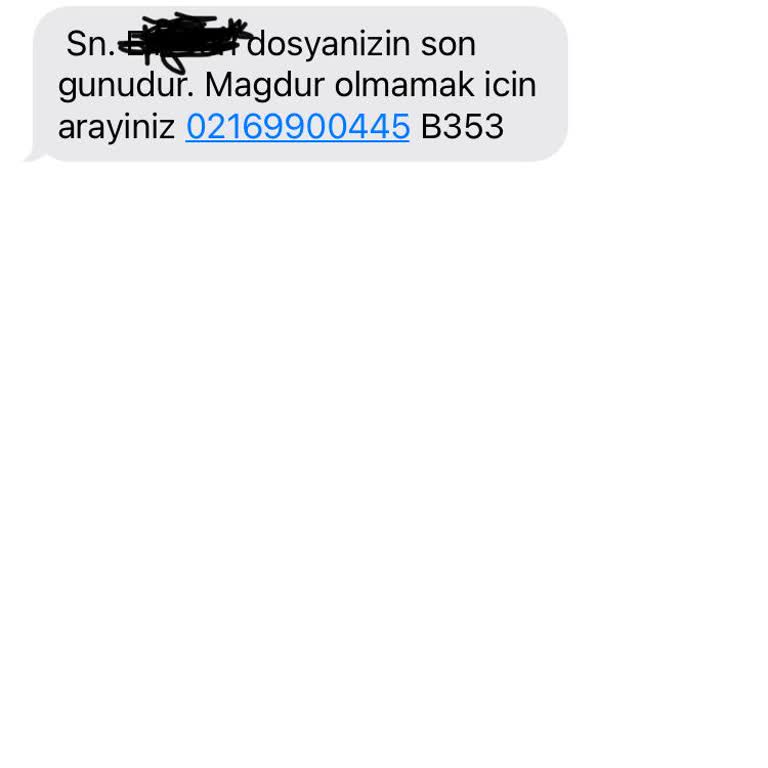 Denizyurdak (SMS) Gelen Mesaj