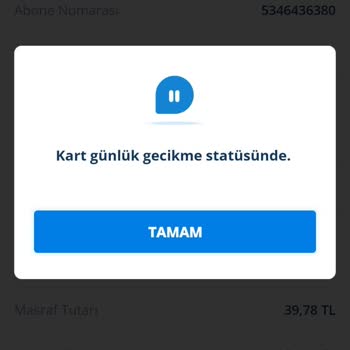 Denizbank Kart Günlük Gecikme Statüsü Saçmalığı!