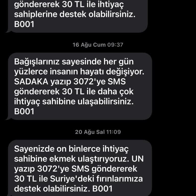 İHH - İnsan Hak ve Hürriyetleri İnsani Yardım Vakfı Sürekli SMS Ve Maillerle Rahatsız Edilmekten Bıktım