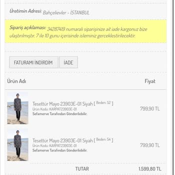 Sefamerve Para İadesi Sorunu