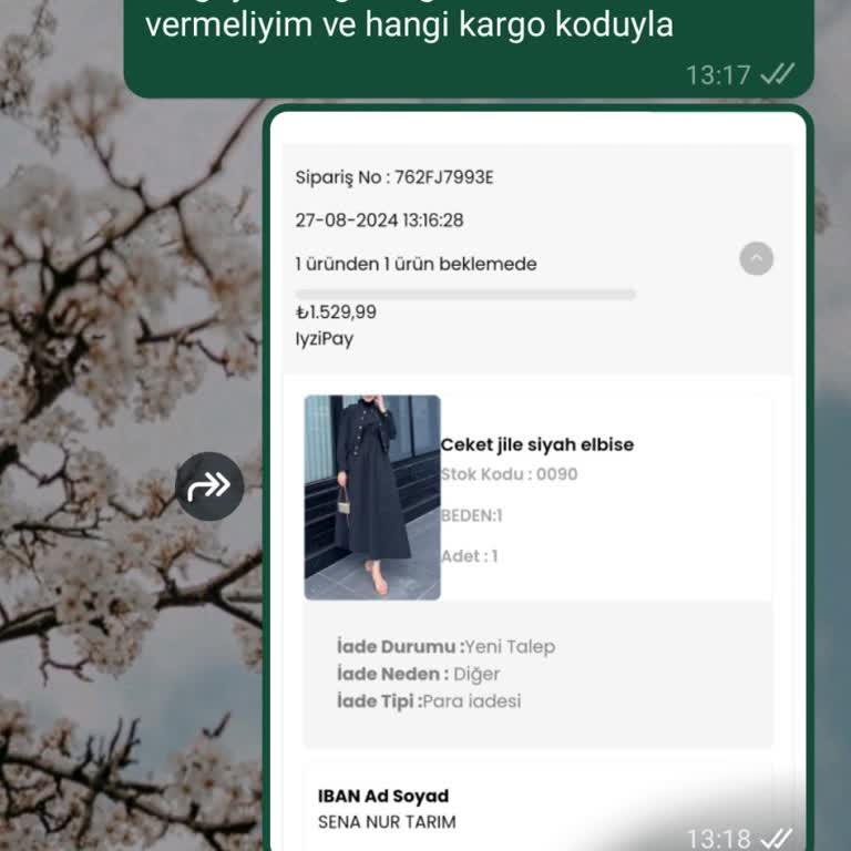Emel Turgay İademi Yapmadı Mesajlarıma Dönüş Yapmadı