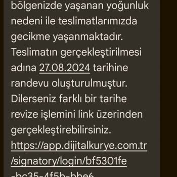 Dijital Kurye 2 Haftada Hattımı Getirmedi