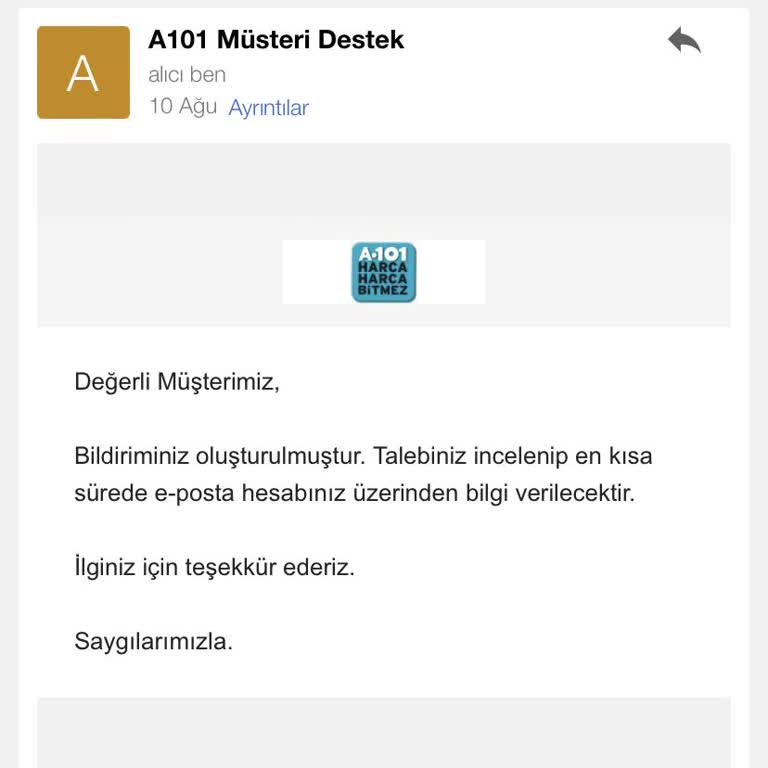 A101 Ekstra Mağduriyeti Çözüm Merkezi Oyalaması!