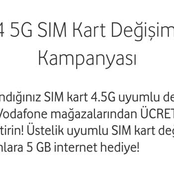Vodafone 4.5G Kampanyasında Yanıltıcı Bilgilendirme ve Ücret Talebi