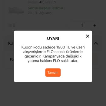 FLO Ayakkabı FLO Kupon İndirimini Uygulamıyor