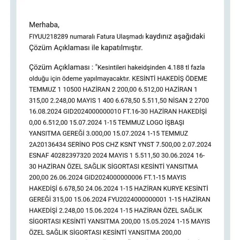 Fiyuu Muhatap Yok Ve Ödeme Alma Sorunu