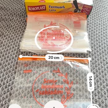 Koroplast Fermuarlı Çanta Paket Üstü Yanlış Ebat Bilgilendirmesi