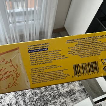 Koroplast Fermuarlı Çanta Paket Üstü Yanlış Ebat Bilgilendirmesi