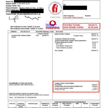 Vodafone Faturasında Şaşırtıcı Ek Ücretler: 119₺ Nedir?