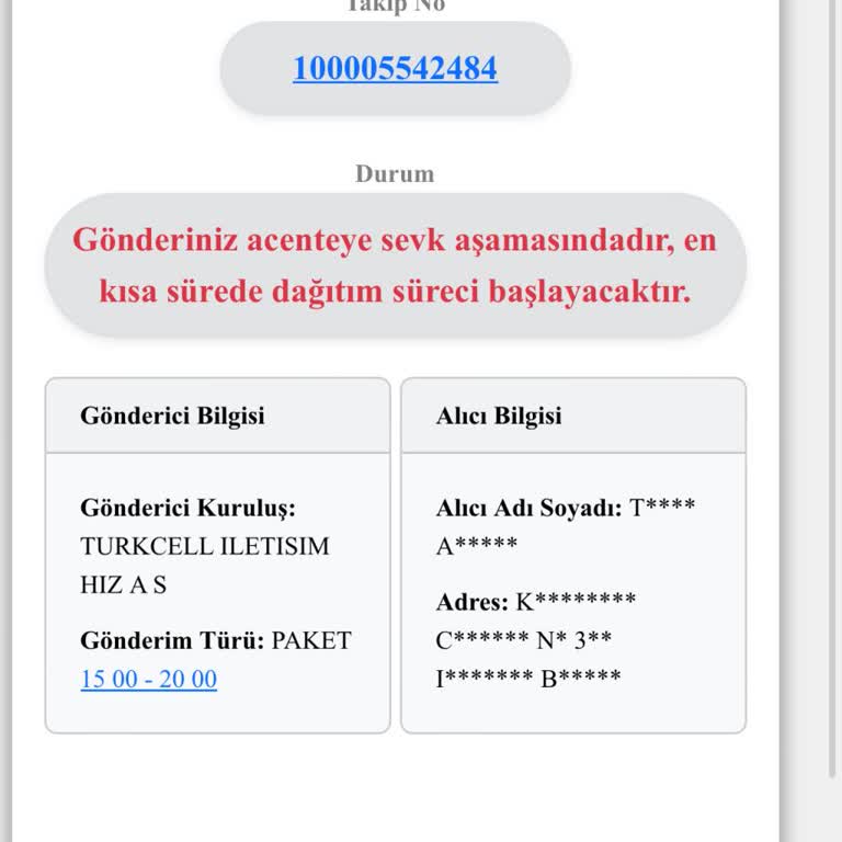 Kuryenet Kargom Hala Gelmedi