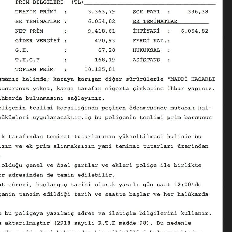 Hdi Sigorta Bilgi Dışında İhtiyari Malı Mesuliyet Sigortası