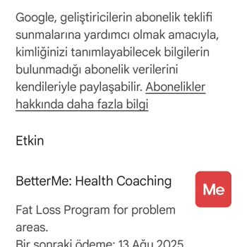 Betterme Üyeliğim Aktive Edilmedi