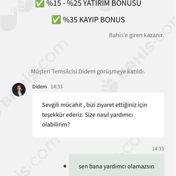 Bahis.com Şikayet Ediyorum Sizi