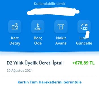 Denizbank Kart Aidatı İadesi İstiyorum