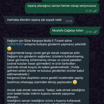 Mubb.com.tr Sahte Ürün Gönderimi Ve Para İadesi Yapılmaması.