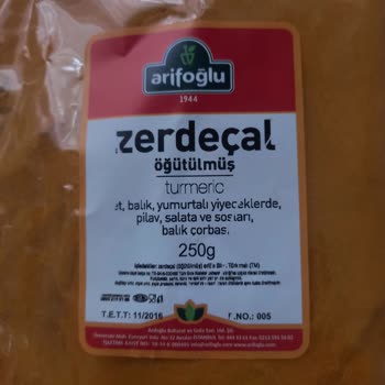 Arifoğlu Son Kullanma Tarihi Tam 8 Yıl Geçmiş Zerdeçal