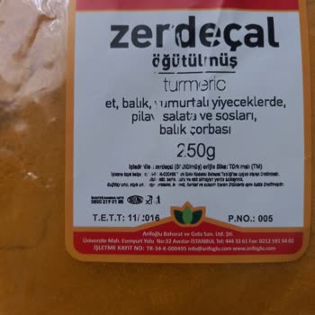 Arifoğlu Son Kullanma Tarihi Tam 8 Yıl Geçmiş Zerdeçal