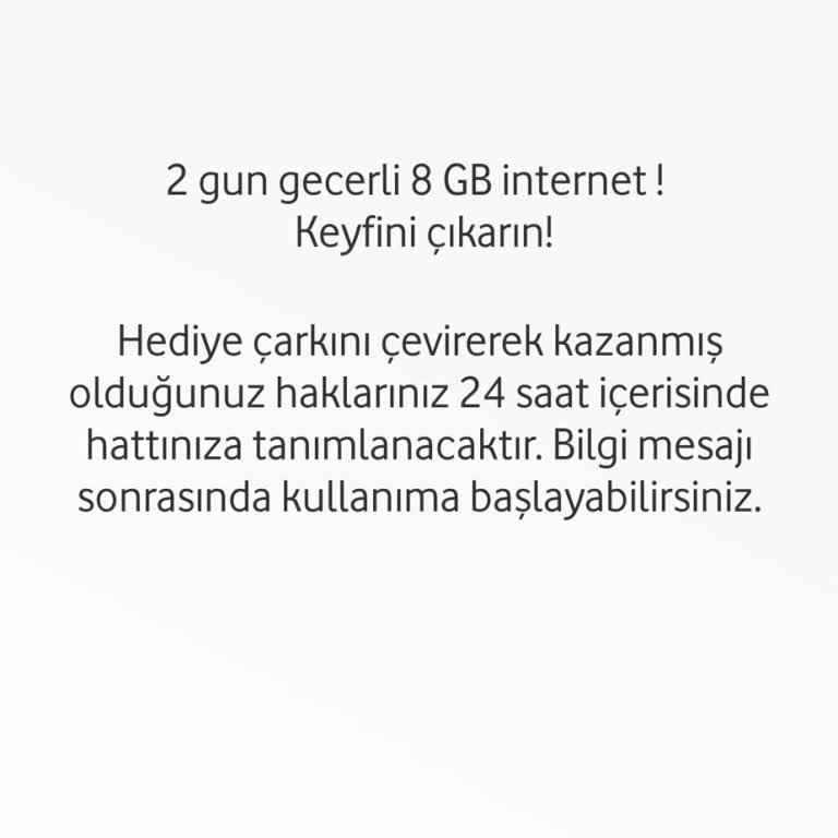 Vodafone Hediye İnternet Kullanım Sorunu ve İlgisiz Müşteri Hizmetleri