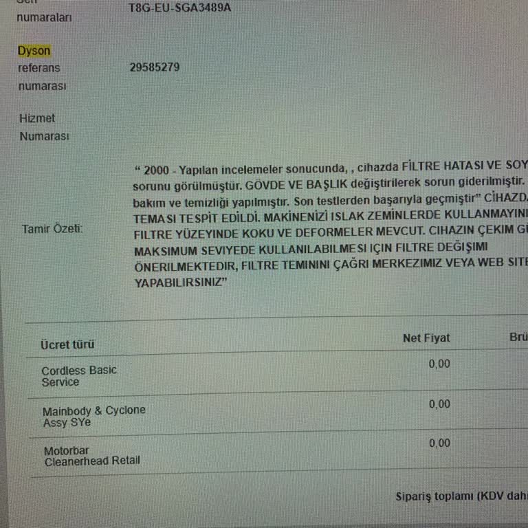 Dyson Almayı Düşünenlere: Müşteri Hizmetleri Tam Bir İşkence