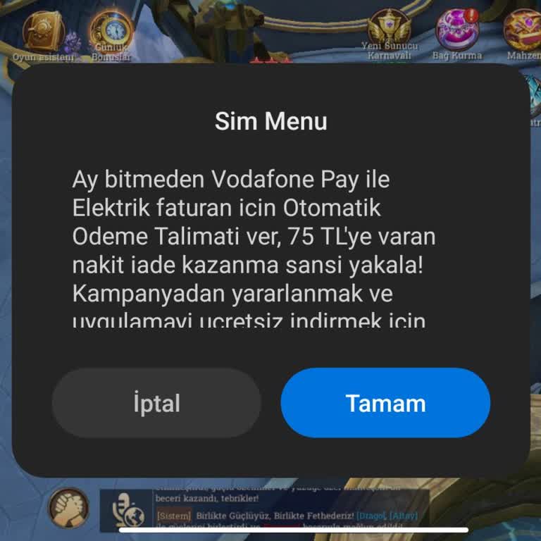 Vodafone Sim Menü Bildirimleriyle İlgili Sorun ve Çözüm Arayışı