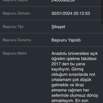 Anadolu Üniversitesi Haksızlık Emekle Oynama