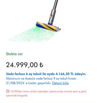 Dyson Sipariş Teslimat Sorunu