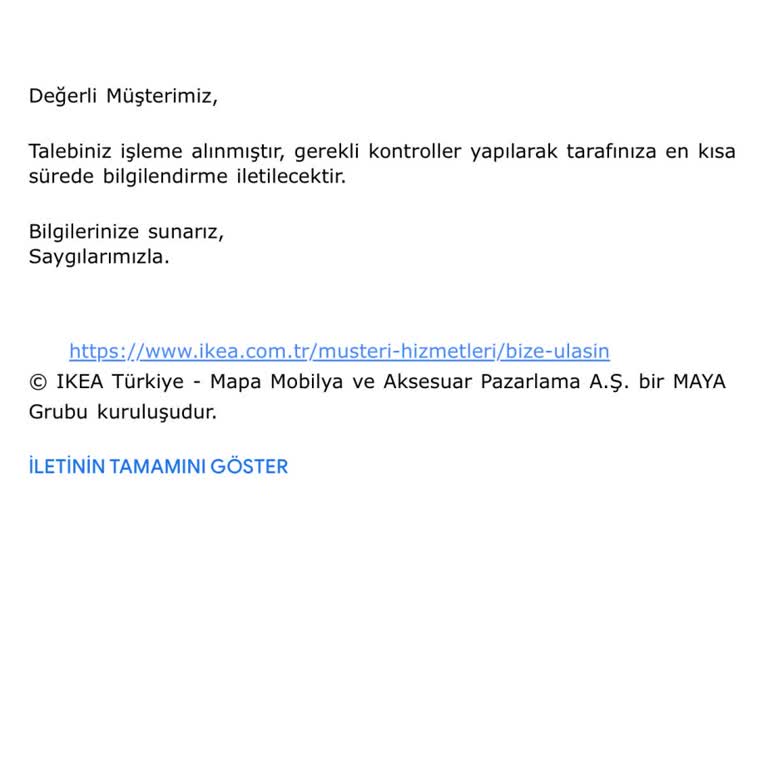 IKEA Karyola Sorunu Çözülemiyor