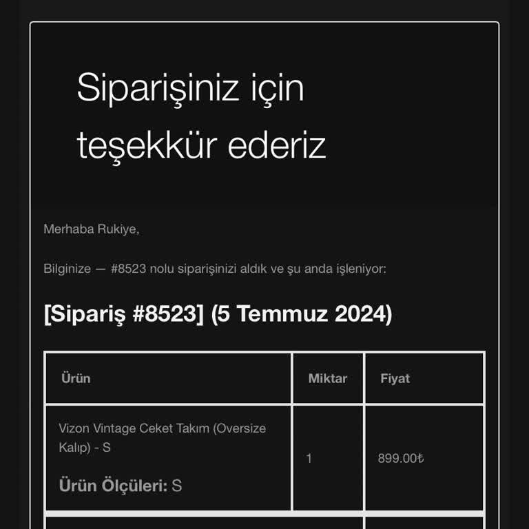 Melvien'den Sipariş Verdim Ürün Ne Geldi Ne De Para İadesi Yapıldı