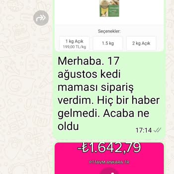 SecoVet Ürün Gelmedi. Para Ödendi