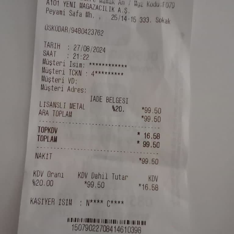 A101 Mağazasında Yanıltıcı Bilgi Ve Kaba Davranış