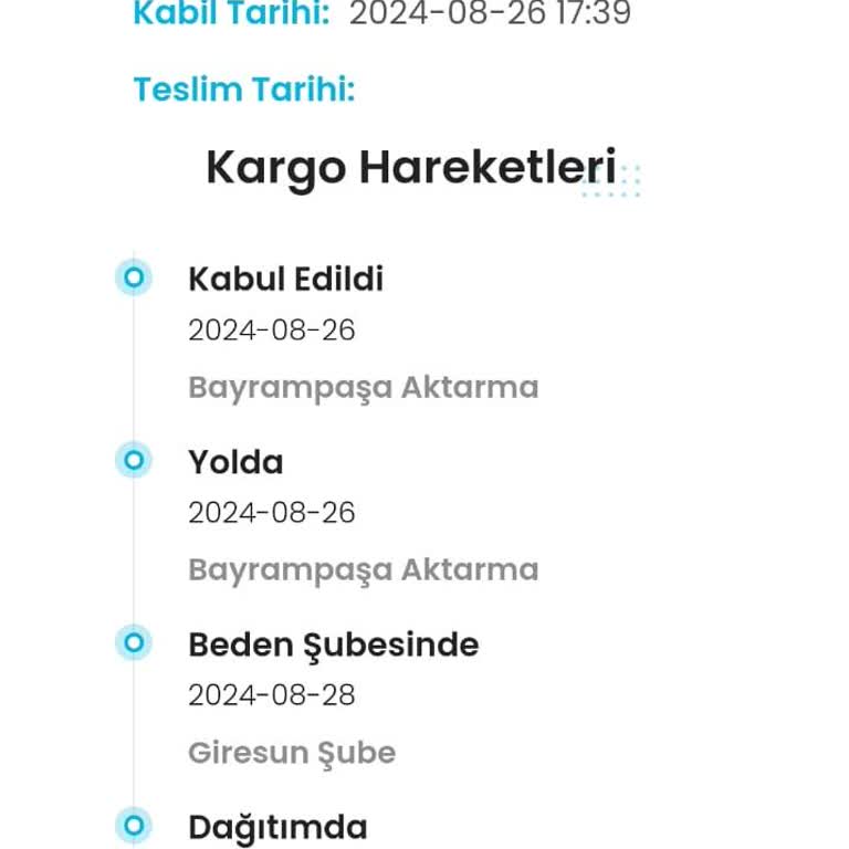Kargoist Kargomu Zamanında Getirmiyor