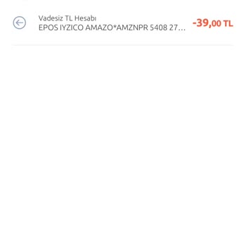 Amazon Paramın Geri İade Edilmesini İstiyorum Lütfen
