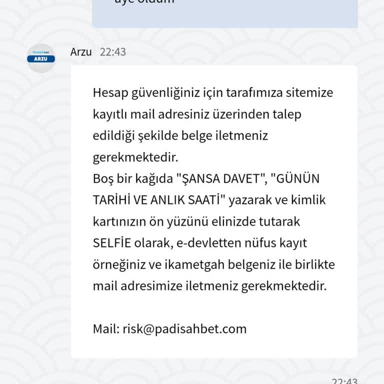 Padişahbet Deneme Bonusu Ve Çekim Talebi Sorunu