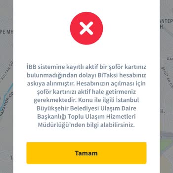 BiTaksi Sürücü Uygulaması Umursamıyor