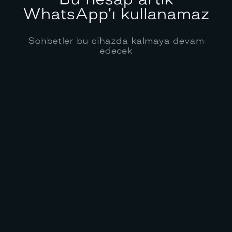 Onaytr.com WhatsApp Hesabımın Kullanım Dışı Kalması